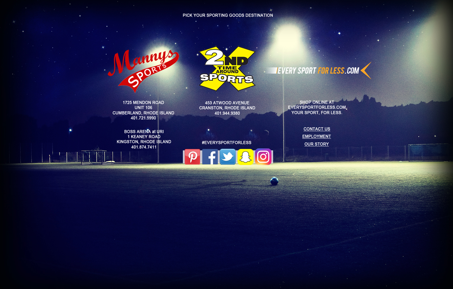 Website Info Portal 2nd Time Around Sports and Mannys Sports RI